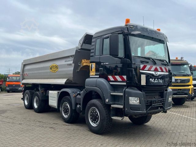 Camión volquete MAN TG-S 35.460 8x6 4 Achs Muldenkipper Meiller 18m³