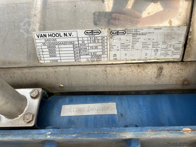 Tank Van Hool Tank / 30.000 LT / ADR / BPW + Disc / 1x Lift axle