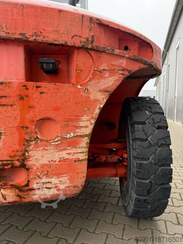 Empilhadeira Linde H100 D 10t diesel 7623 horas Garfos de 2,2 m Linde H100 D