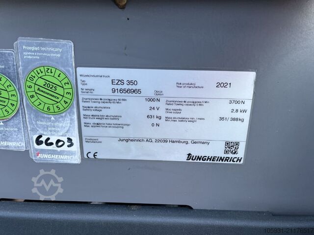 Tractor de arrastre Jungheinrich EZS350