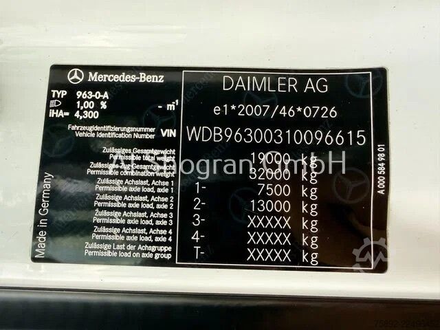 Transport refrigerat/congelat Mercedes-Benz Antos 1827 Carrier Supra 1150 / Euro 6 / LBW