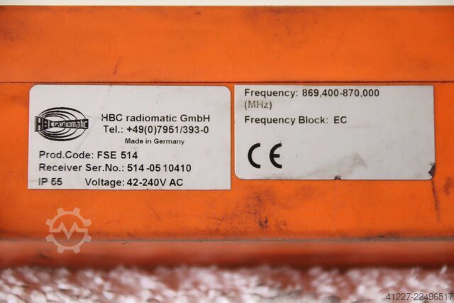 Control remoto por radio para manejo de grúa HBC radiomatic FSE514
