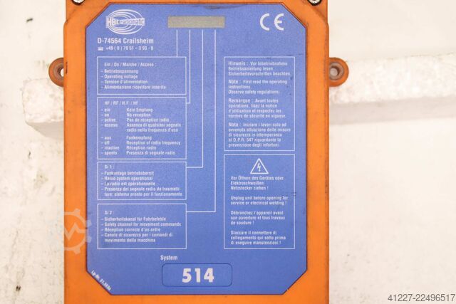 Control remoto por radio para manejo de grúa HBC radiomatic FSE514