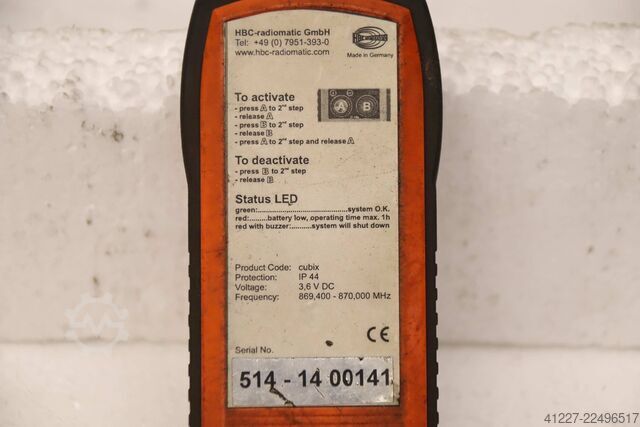 Control remoto por radio para manejo de grúa HBC radiomatic FSE514