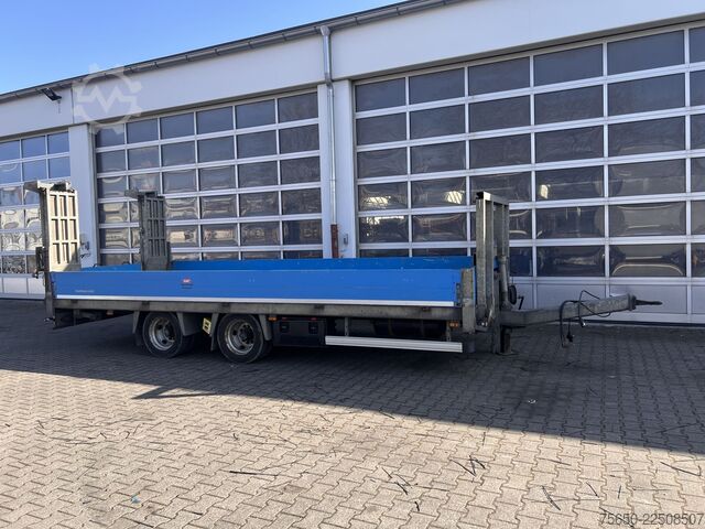 Low loader trailer Humbaur HBTZ 136224 TA-BS  13,6 t Tandemtieflader