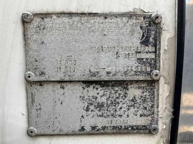 Semirimorchio cisterna HENDRICKS Bitum / 28.000 L / 3 x Kammer