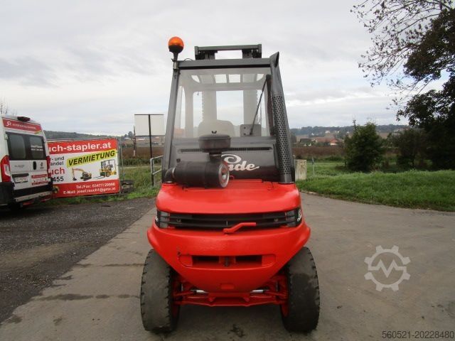 Diesel Forklift Linde H40-03 Zinkenversteller + Seitenschieber 4,5m Hubh