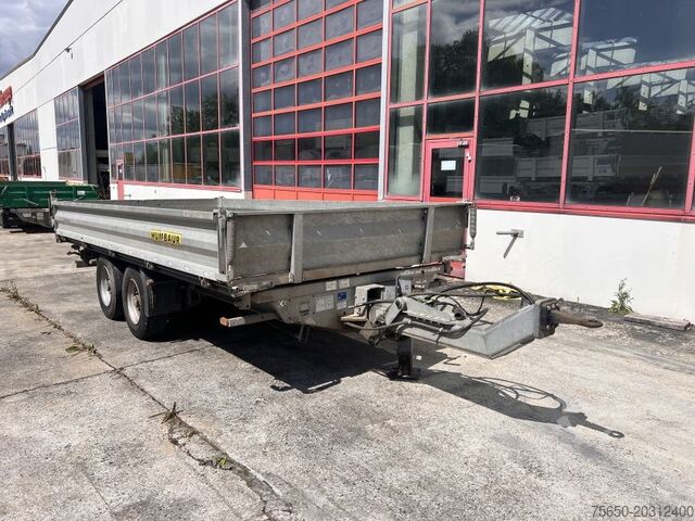 Remorcă basculantă trilaterală Humbaur htk105024  Tandemkipper- Tieflader