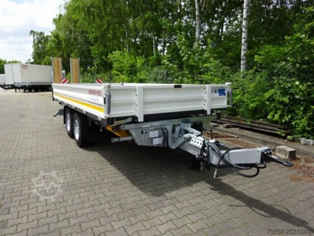 Savirremolkas Möslein TTD 11 Weiß  neuer Tandem 3- Seitenkipper Tieflader-- Neufahrzeug --