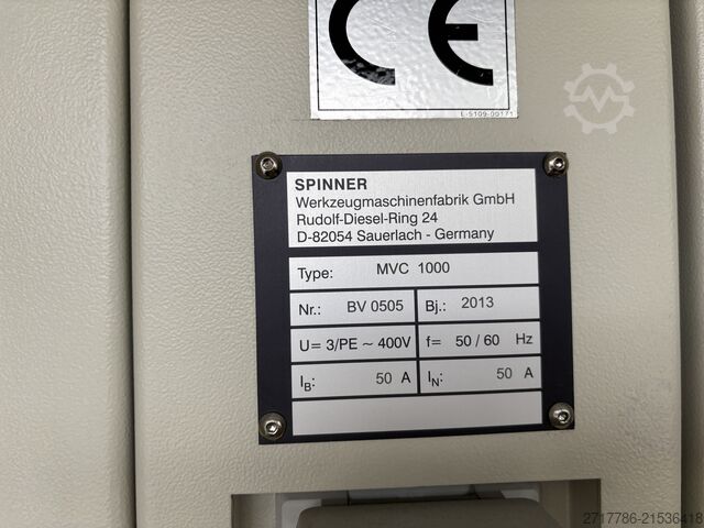 Pystytyöstökeskus Spinner MVC 1000