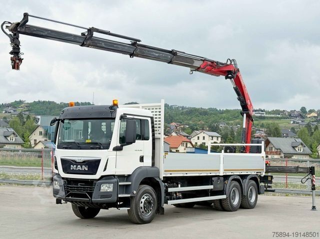 Lastbilmonteret kran MAN TGS 26.360* FASSI F195A.2.24 / FUNK * 6x4 * TOP