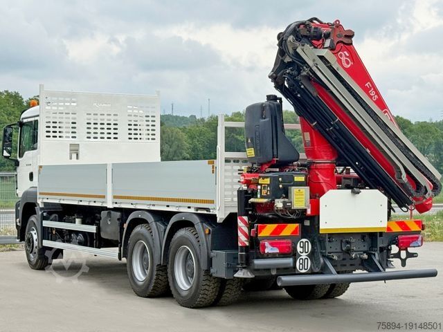 Lastbilmonteret kran MAN TGS 26.360* FASSI F195A.2.24 / FUNK * 6x4 * TOP