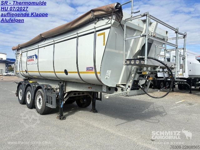 Kipper Auflieger Schmitz Cargobull Kipper Stahlrundmulde Thermomulde 29m³