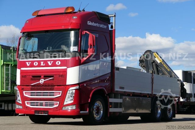 Tovornjak s ploščadjo VOLVO FH 500 Pritsche Kran Palfinger Funk Vollluft EU6