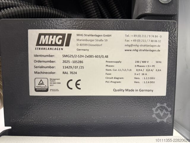 Pjeskarenje jedinica MHG SMG-25-DUO Sandstrahlanlage (Doppelkabin