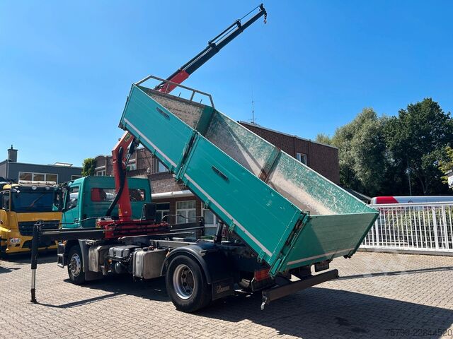 Tre-sidet tipbil MERCEDES-BENZ 1833 Axor  3Skipper + PK 12002 Kran 4x2