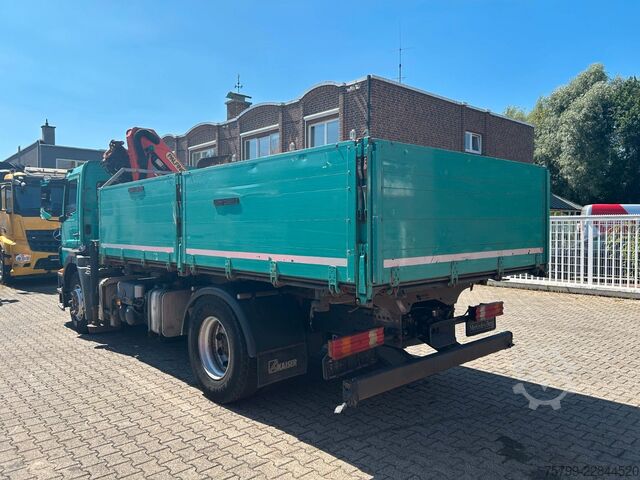 Tre-sidet tipbil MERCEDES-BENZ 1833 Axor  3Skipper + PK 12002 Kran 4x2