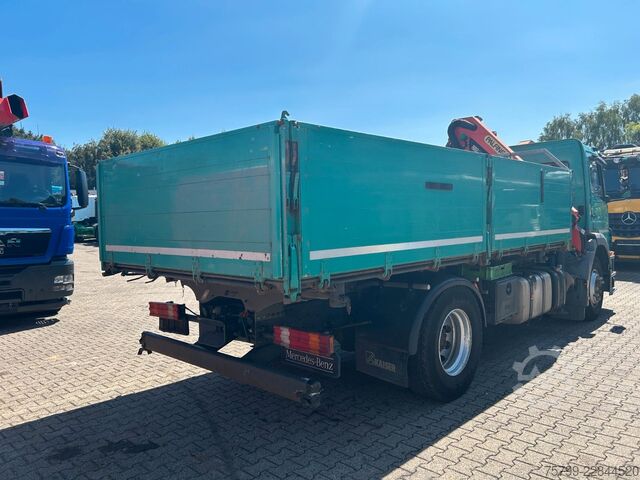 Tre-sidet tipbil MERCEDES-BENZ 1833 Axor  3Skipper + PK 12002 Kran 4x2