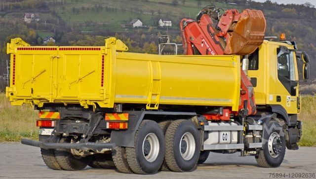 Автокран IVECO TRAKKER 360 * Kipper 4,90m* KRAN/FUNK*6x4