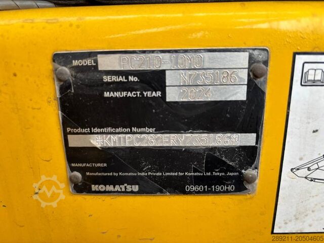 Pelle sur chenilles Komatsu PC 210-10M0 (New / Non CE Certified)