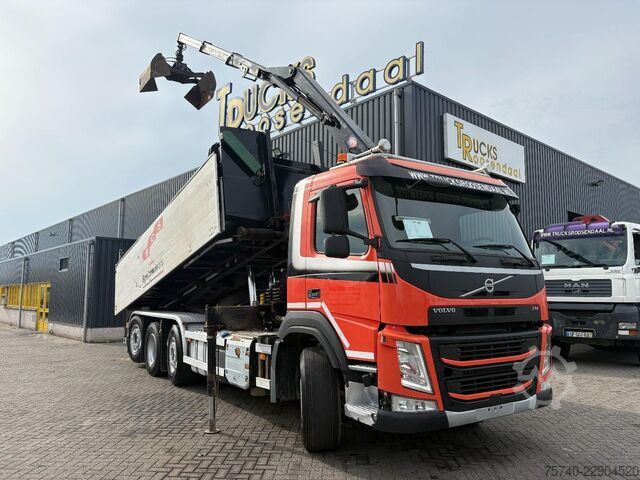 Camião-grua Volvo FM 420 + HMF 1643 Z2---2X EXT. + REMOTE + TIPPE...