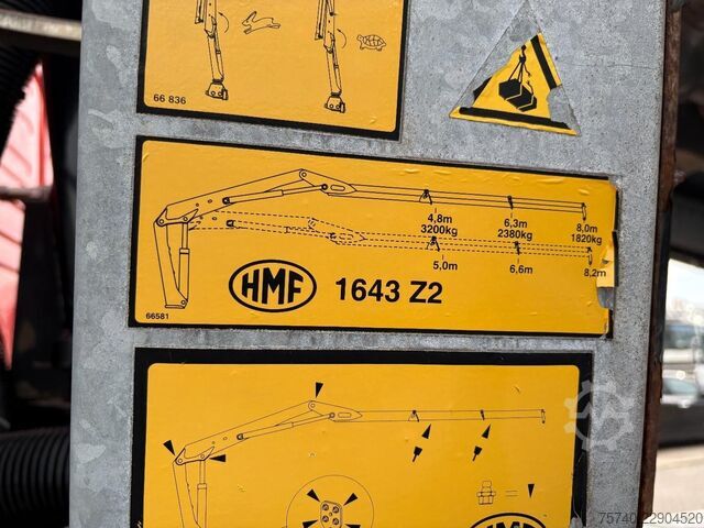 Camião-grua Volvo FM 420 + HMF 1643 Z2---2X EXT. + REMOTE + TIPPE...