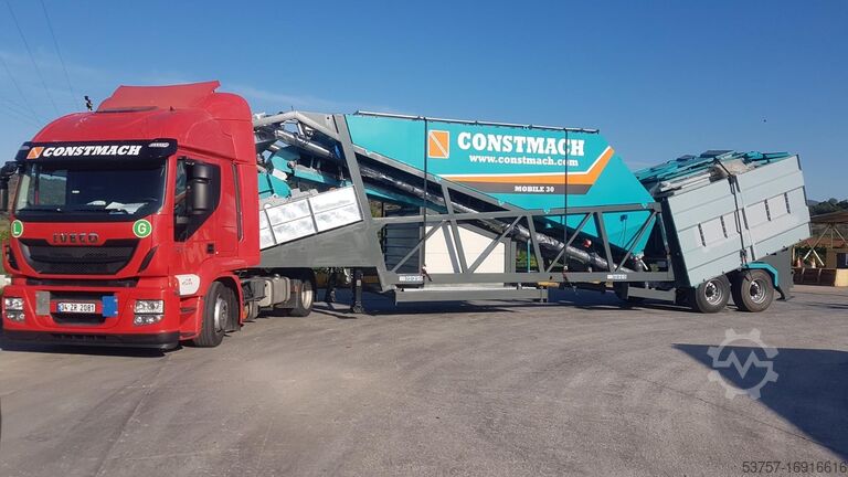 Mobile Betonmischanlage 30 m3/h mobile concrete batching plant 30 m3/h mobile concrete batching plant