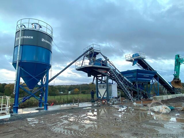 Mobile Betonmischanlage 30 m3/h mobile concrete batching plant 30 m3/h mobile concrete batching plant