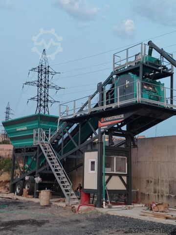 Mobiele betoncentrale 60 m3/h mobile concrete mixing plant 60 m3/h mobile concrete mixing plant