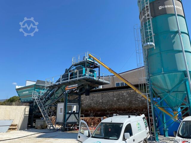 Mobiele betoncentrale 60 m3/h mobile concrete mixing plant 60 m3/h mobile concrete mixing plant