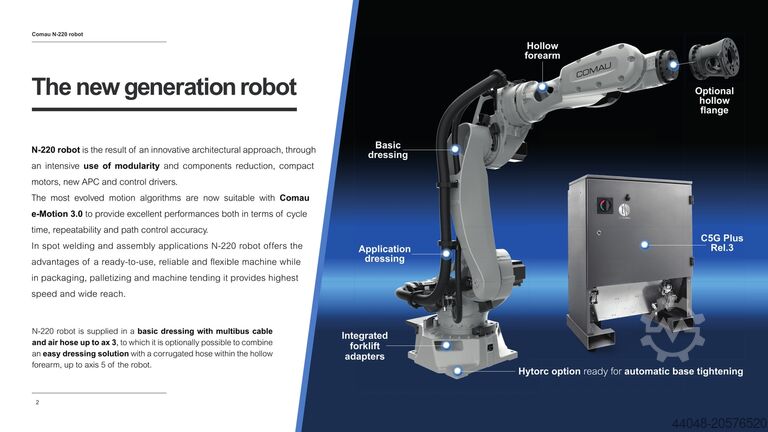 Промислові роботи COMAU N-220 robot