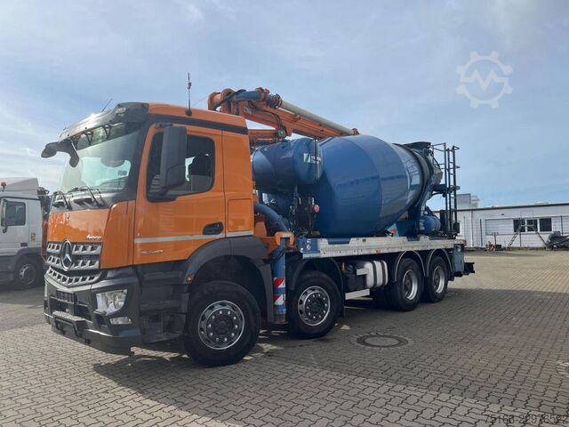 Φορτηγό αντλίας σκυροδέματος MERCEDES-BENZ Arocs 3240 B 8x4 Pumi Schwing Vector deutsch top