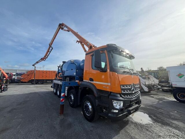 Φορτηγό αντλίας σκυροδέματος MERCEDES-BENZ Arocs 3240 B 8x4 Pumi Schwing Vector deutsch top