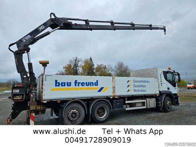 Plato nákladné auto IVECO AT 260S42Y 7PS Kran+FUNK Hiab 166 E-4H EEV