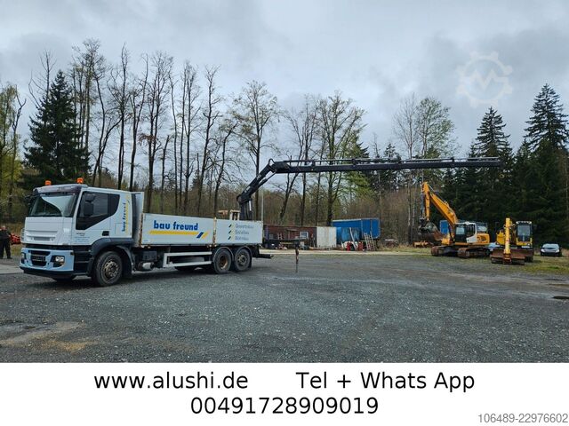 Plato nákladné auto IVECO AT 260S42Y 7PS Kran+FUNK Hiab 166 E-4H EEV