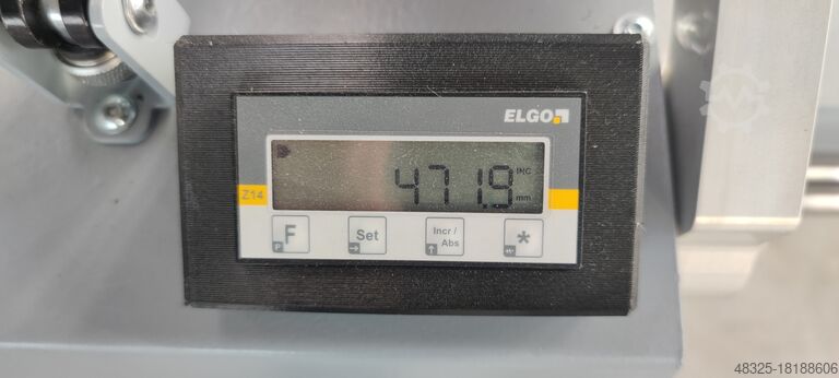 Manuellt mätstopp, digital display MEBA Metall-Bandsägemaschinen GmbH Messanschlag MLD-verstärkt