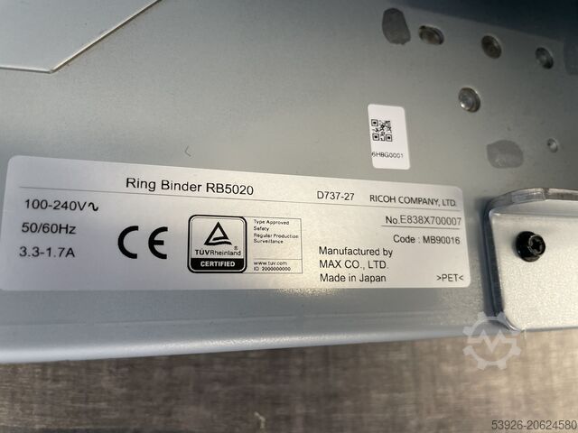 Krúžkový zakladač Ricoh RB5020 ring binder suitable for Ricoh Pro C7200/8200/C9200 series