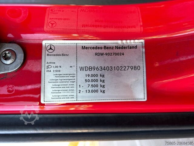 Standard-SZM Mercedes-Benz Actros 1842 LS Streamspace / 934 dkm / NL Truck...