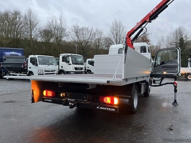 Veokile paigaldatud kraaniga kaubik Fuso 3S15 Alu Pritsche 2.80m Ladekran Funk! sofort verfügbar!