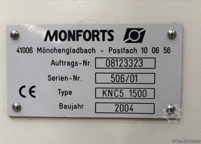 Torno - con control de ciclos Monforts KNC5-1500