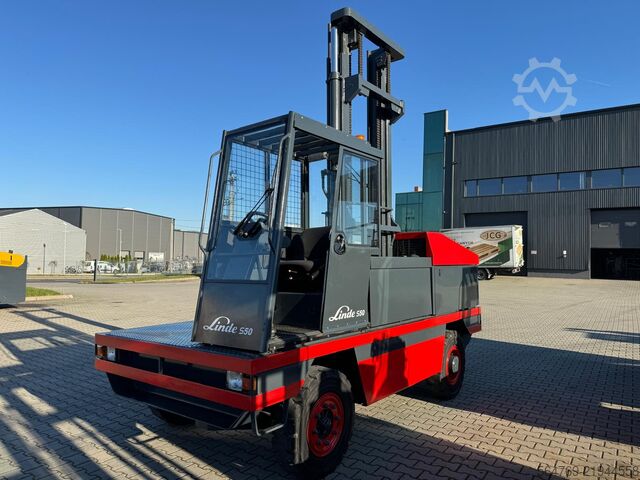 Xe nâng lấy bên Linde S50 //Duplex 4850 mm //