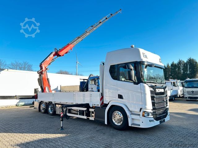 Cần cẩu gắn trên xe tải SCANIA R540 Pritsche + Fassi F545 Kran 6x2