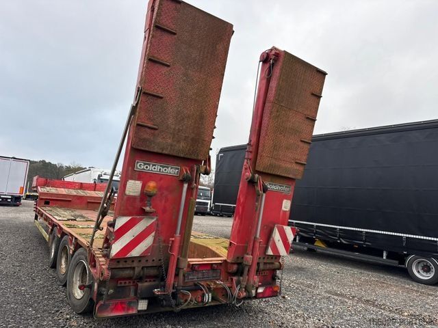 Niski poluprikolica GOLDHOFER 3-Achs Tieflader mit Rampen hydr. Zwangslenkung