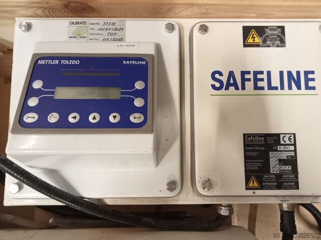 Safe line Mettler Toledo detección de metales en paso continuo