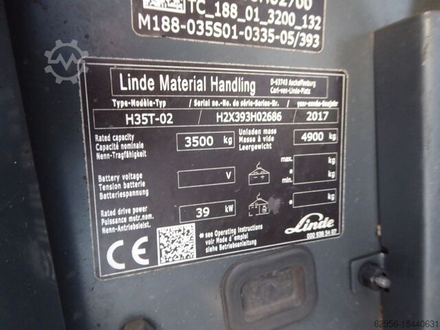 Wózek widłowy LPG Linde H35T-02