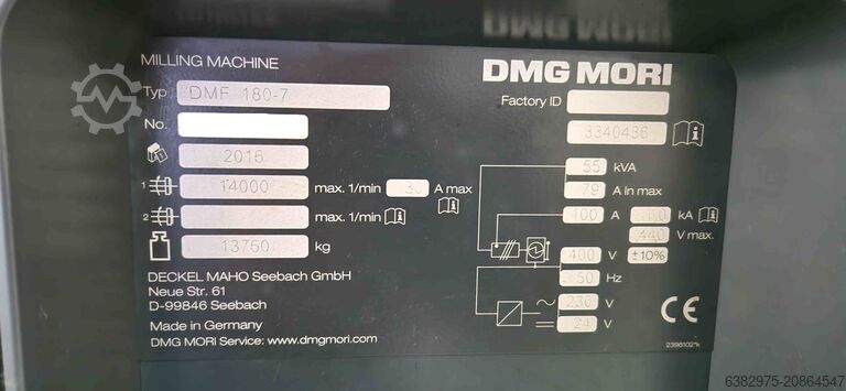 Universal-Bearbeitungszentrum DMG MORI DMF 180-7