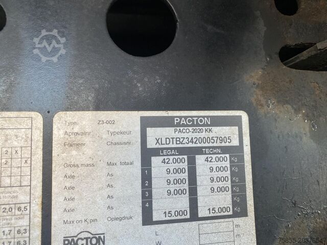 Kjøle- og frysetransport Pacton Z3-002 Fridge / Carrier Vector 1850 / BPW Axles...