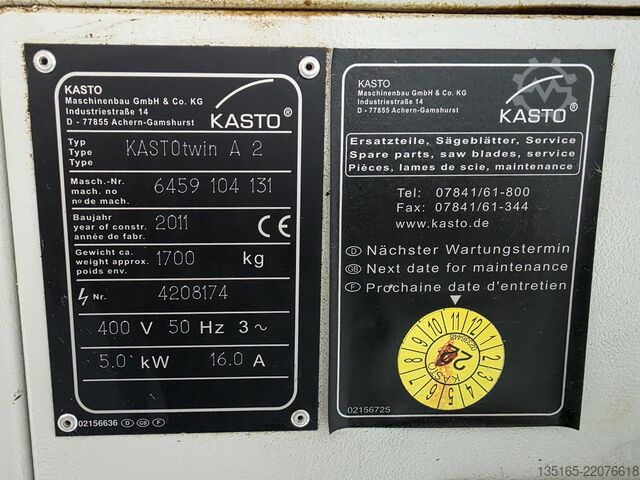 Sierra de cinta KASTO KASTOTWIN A2