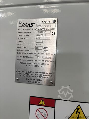 Vertikalni obradni centar HAAS umc 750