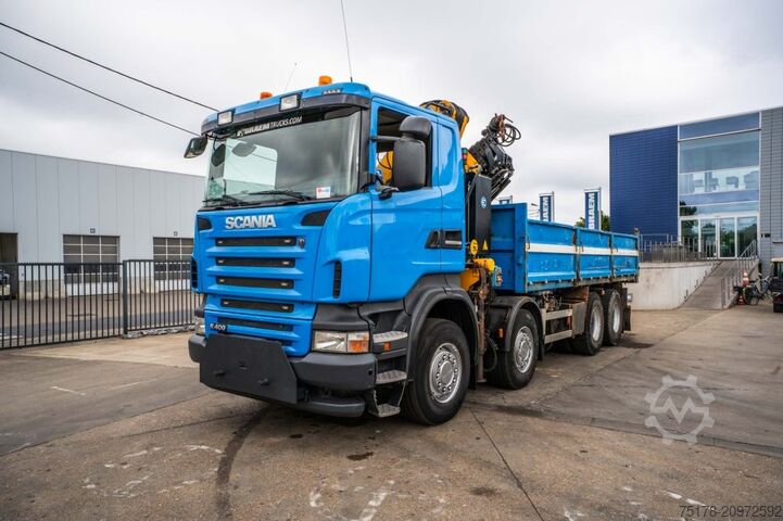 Tippbil med kran SCANIA R400 - EFFER 210-4S